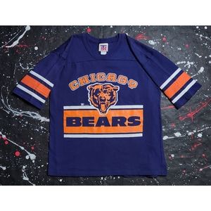 Vintage Chicago Bears women's glossy Team Rated graphic NFL football jersey sz M